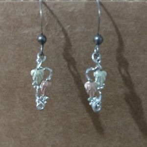 Black hills gold & silver earrings